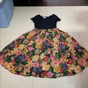 David Charles England Girls Floral Dress 12 yrs